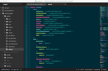 Screenshot: Atom running on macOS