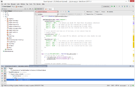 Screenshot: Webstorm